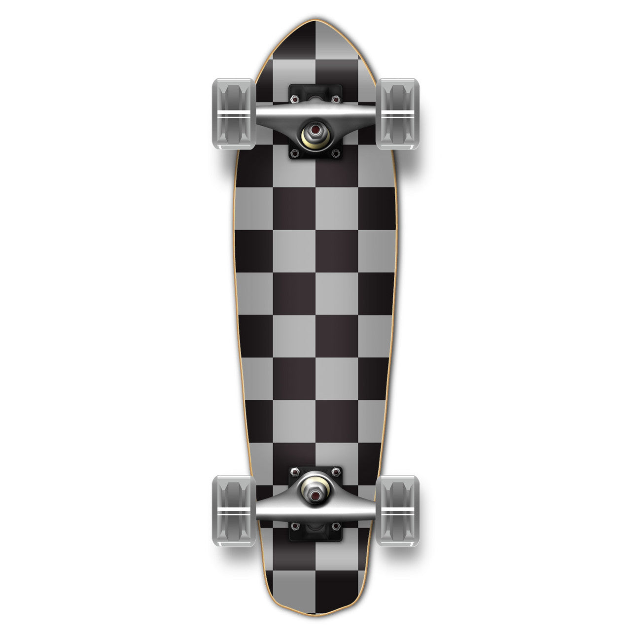 Yocaher Micro Cruiser Complete - Checker Silver