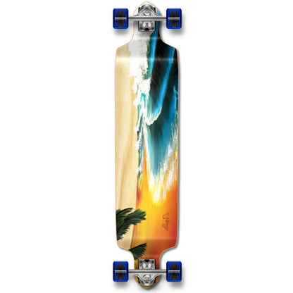 Yocaher Drop Down Longboard Complete - Beach