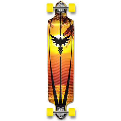 Yocaher Drop Down Longboard Complete - Sunset