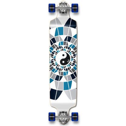 Yocaher Drop Down Longboard Complete - Ying Yang