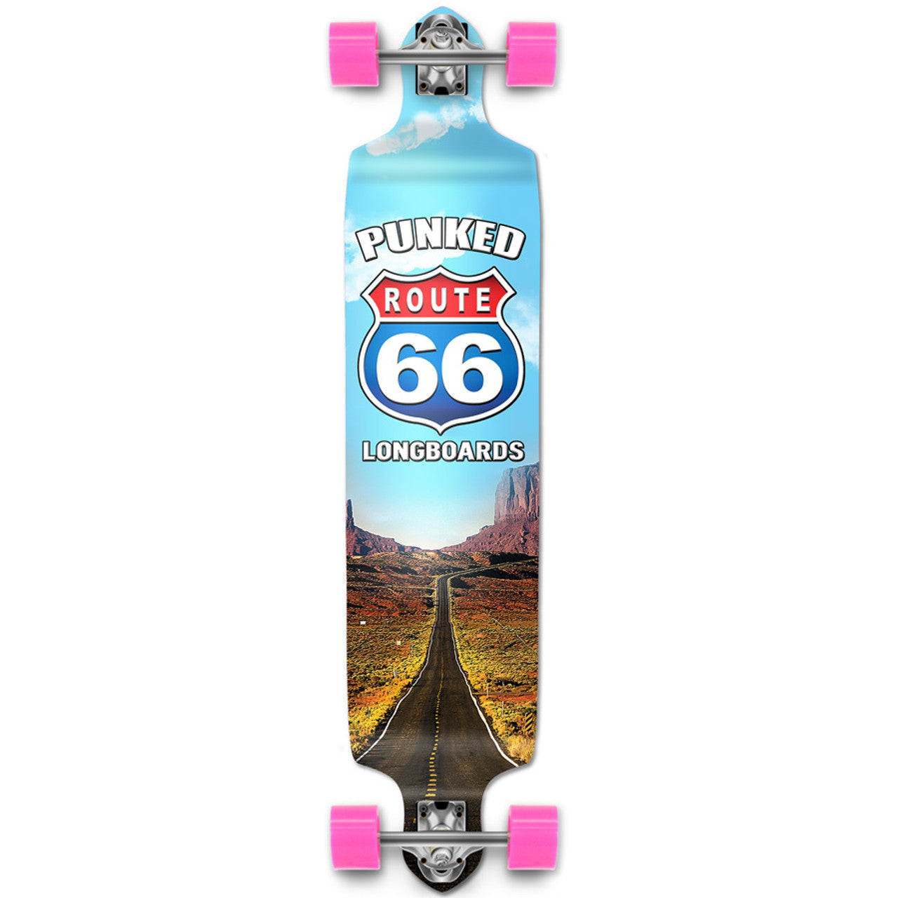 Yocaher Drop Down Longboard Complete - Route 66 Series - The Run