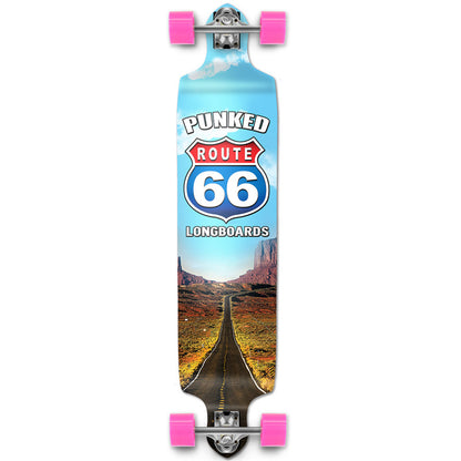 Yocaher Drop Down Longboard Complete - Route 66 Series - The Run