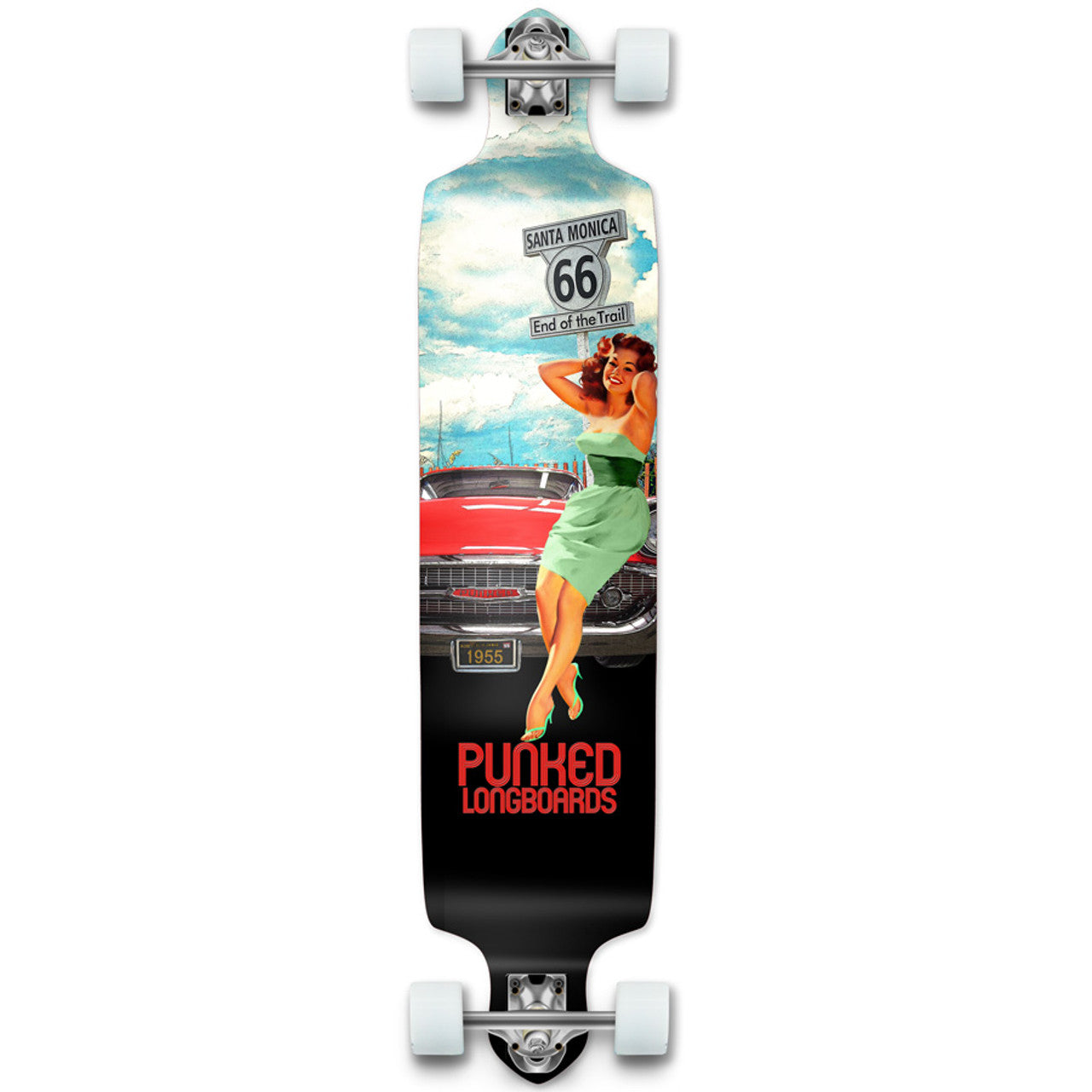 Yocaher Drop Down Longboard Complete - Route 66 Series - RTE-66