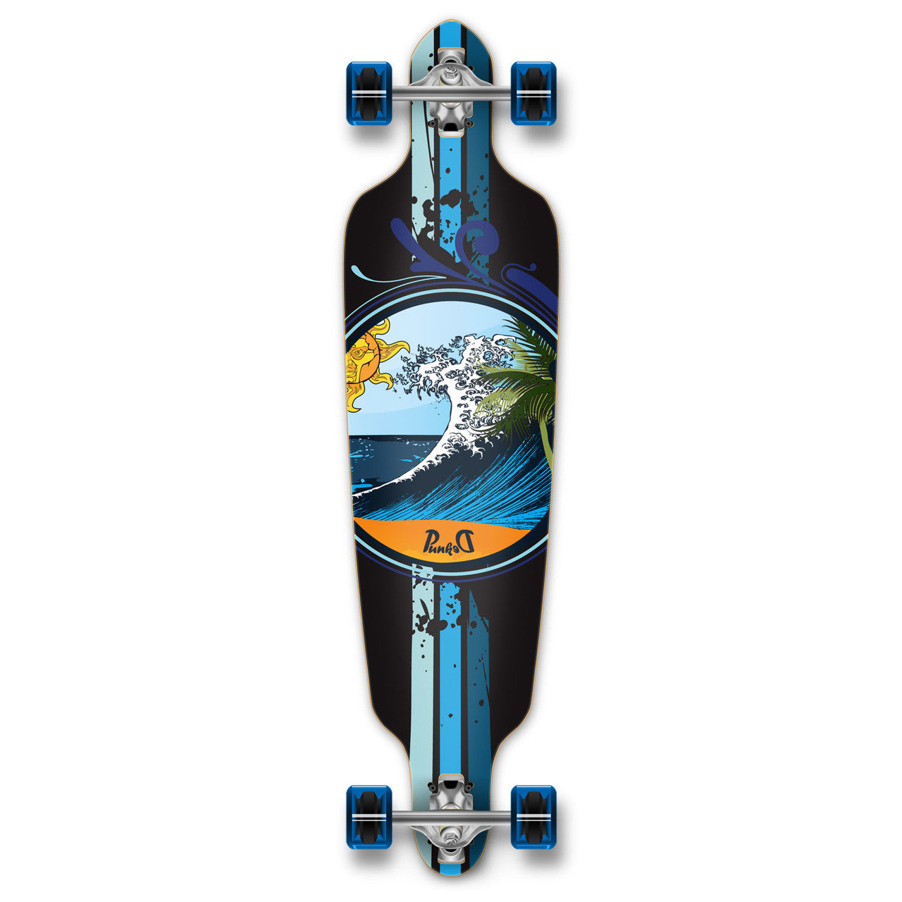 Yocaher Drop Through Longboard Complete - Wave