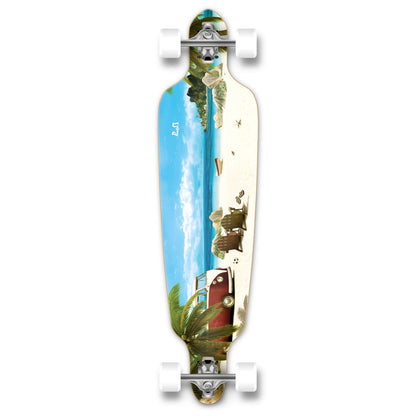 Yocaher Drop Through Longboard Complete - Getaway