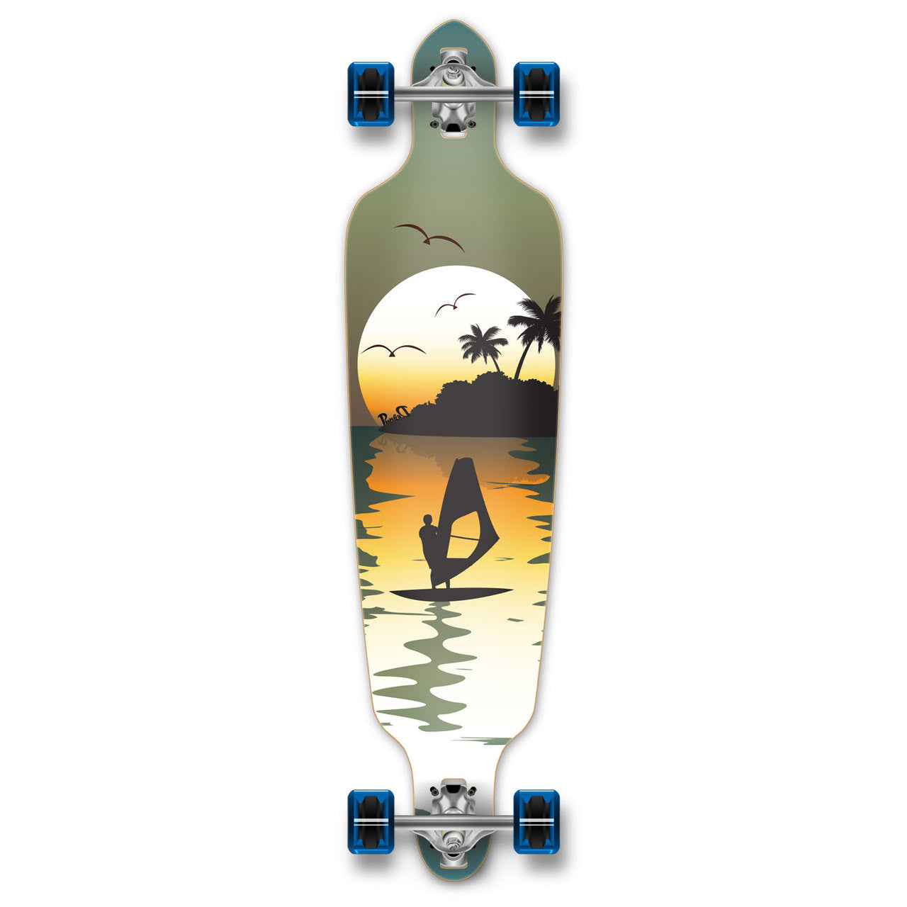 Yocaher Drop Through Longboard Complete - Surfer