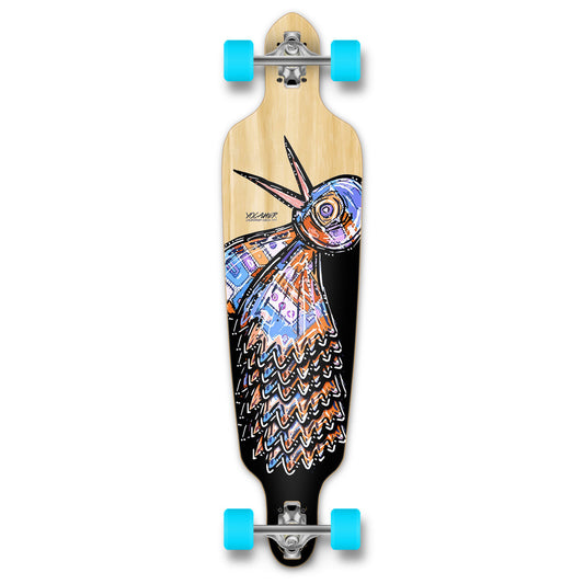 Yocaher Drop Through Longboard Complete - The Bird Natural