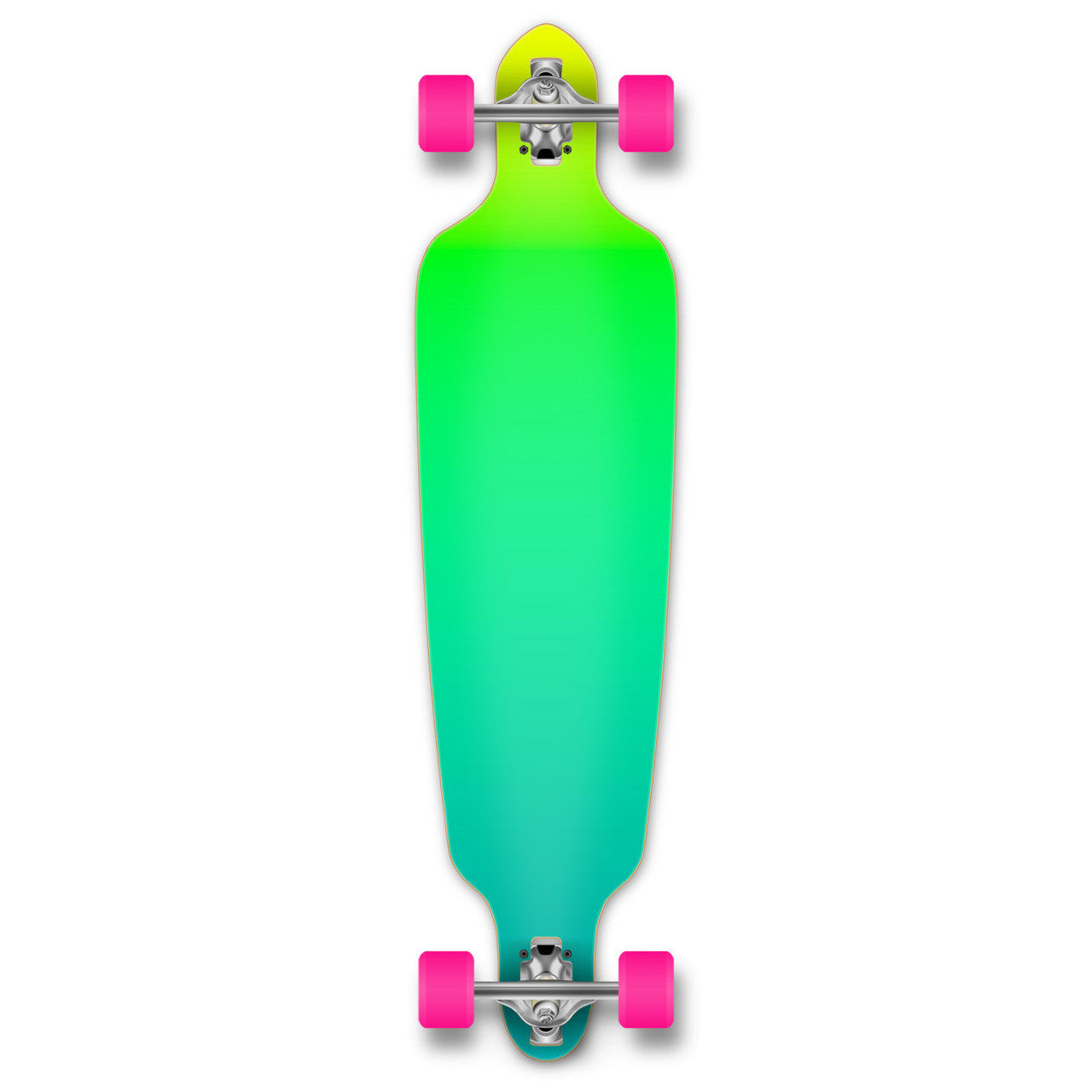 Yocaher Drop Through Longboard Complete - Gradient Green