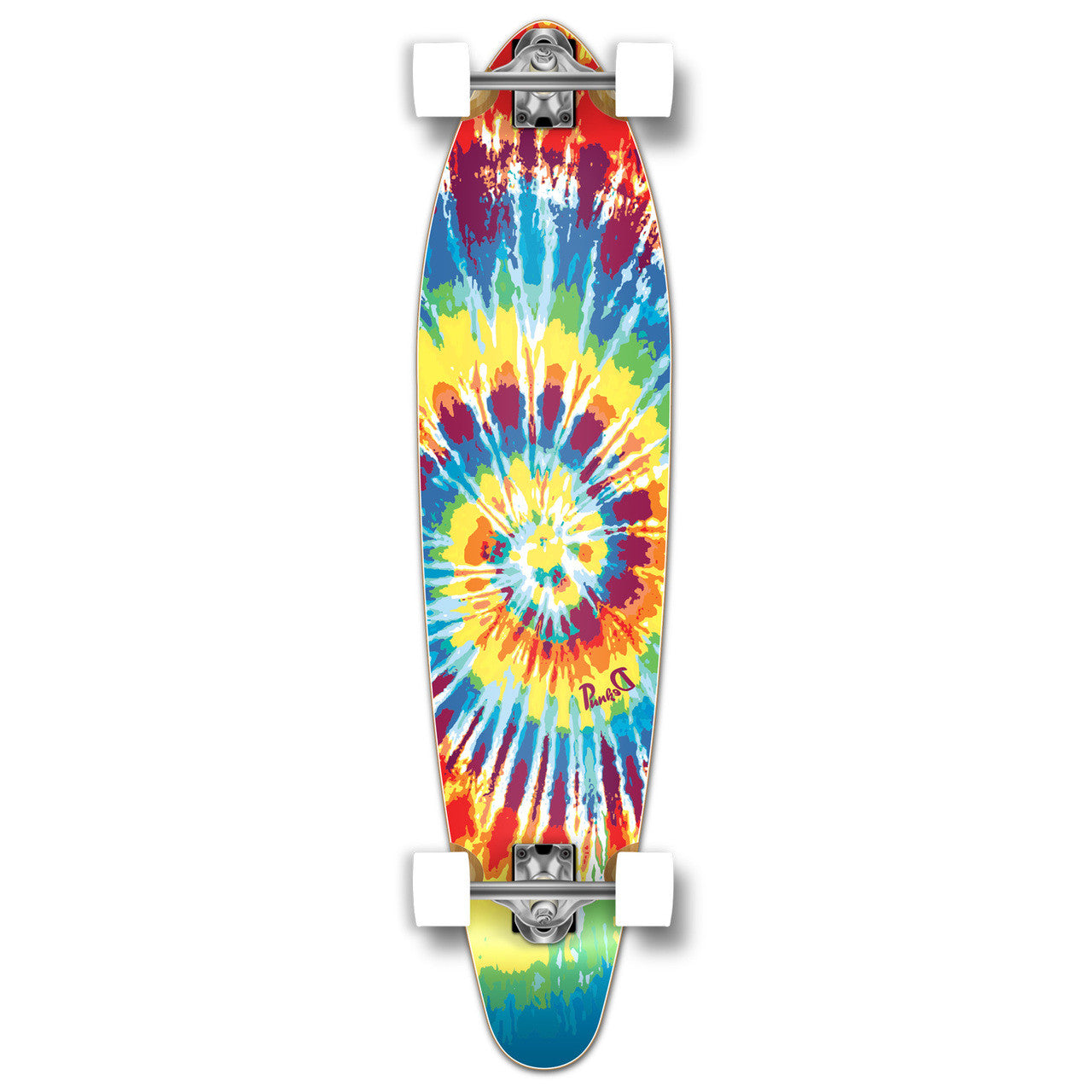 Yocaher Kicktail Longboard Complete - Tiedye Original