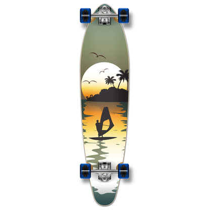 Yocaher Kicktail Longboard Complete - Surfer