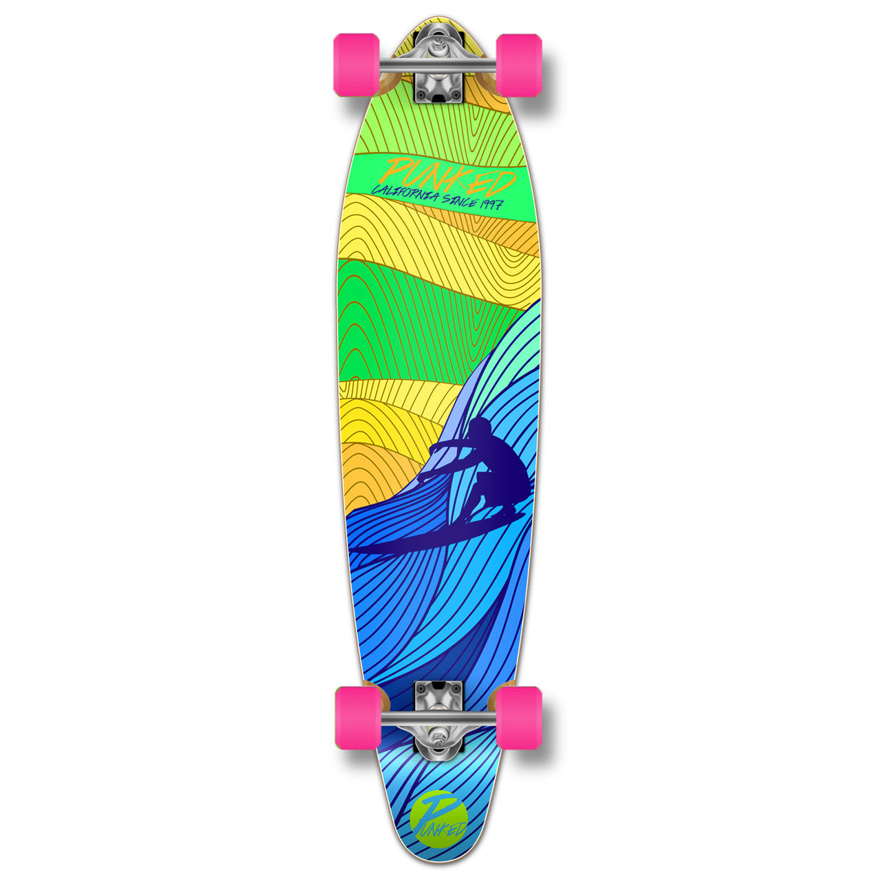 Yocaher Kicktail Longboard Complete - Surf's up