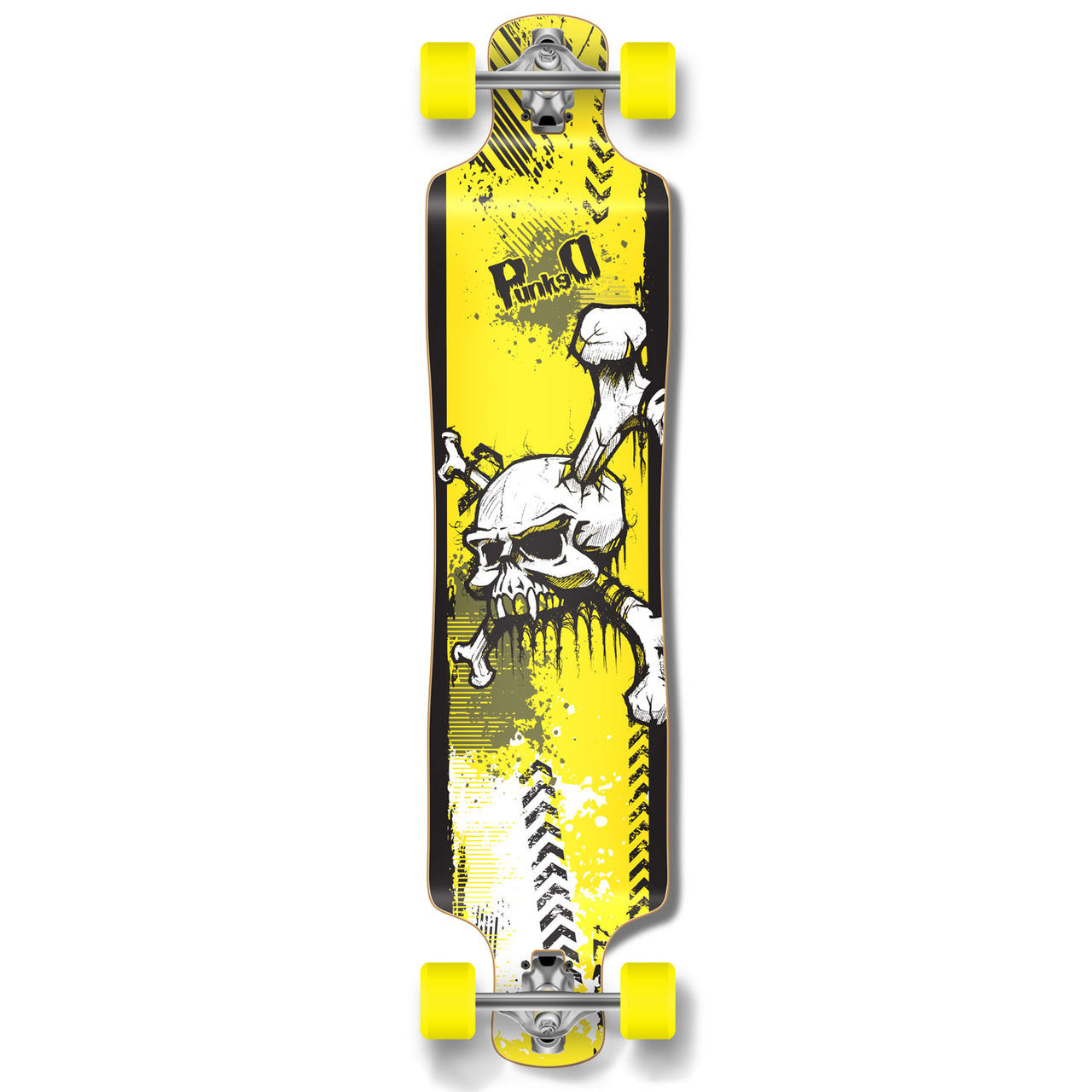 Yocaher Lowrider Longboard Complete - Y Skull