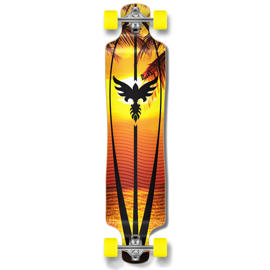 Yocaher Lowrider Longboard Complete - Sunset