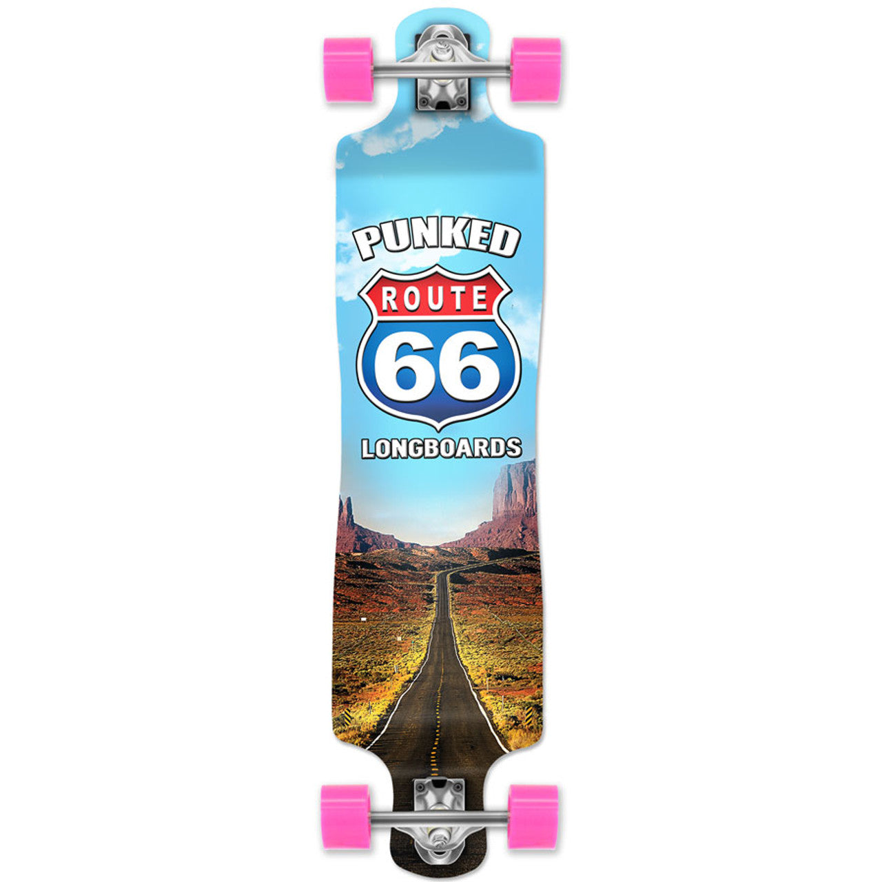 Yocaher Lowrider Longboard Complete - Route 66 Series - The Run