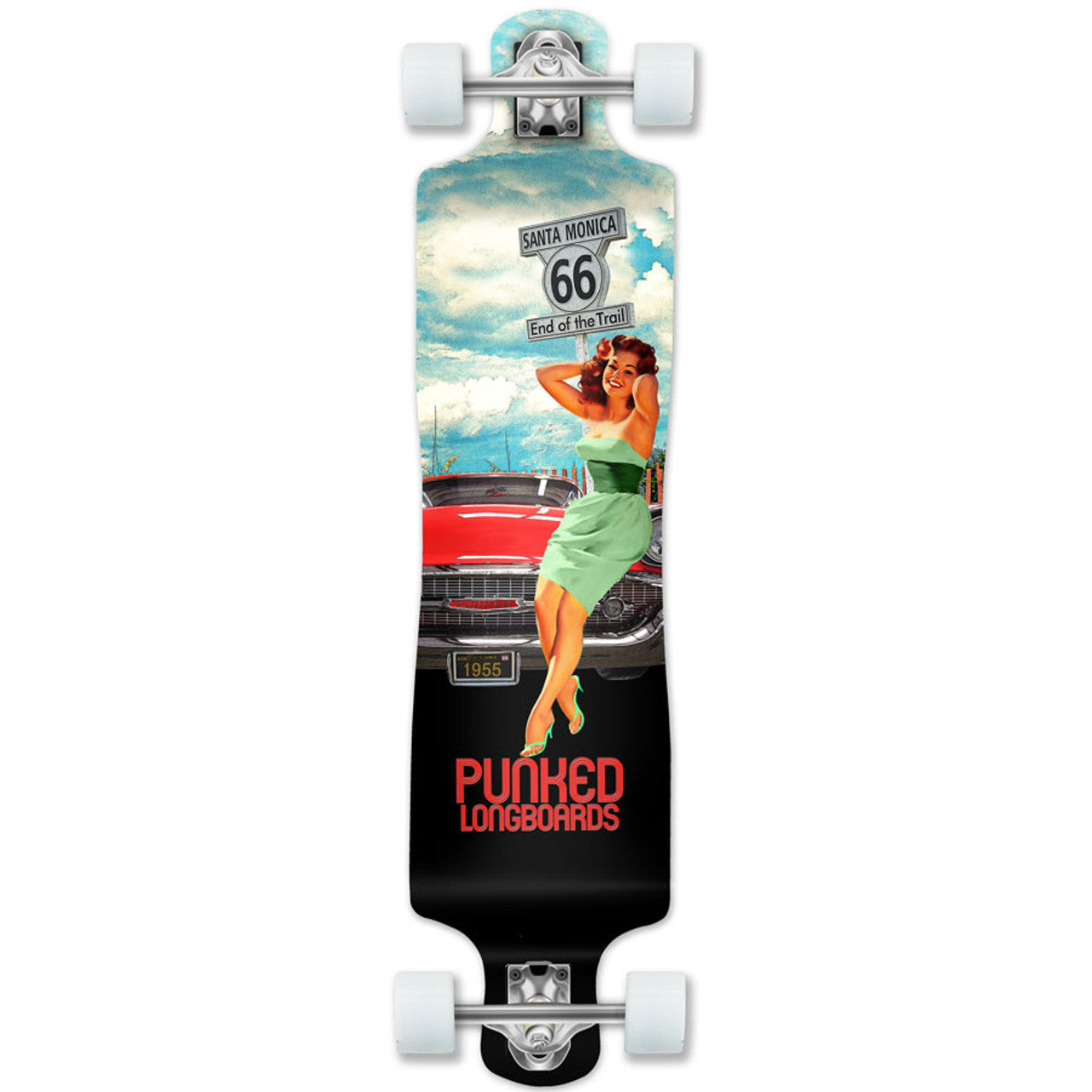 Yocaher Lowrider Longboard Complete - Route 66 Series - RTE-66