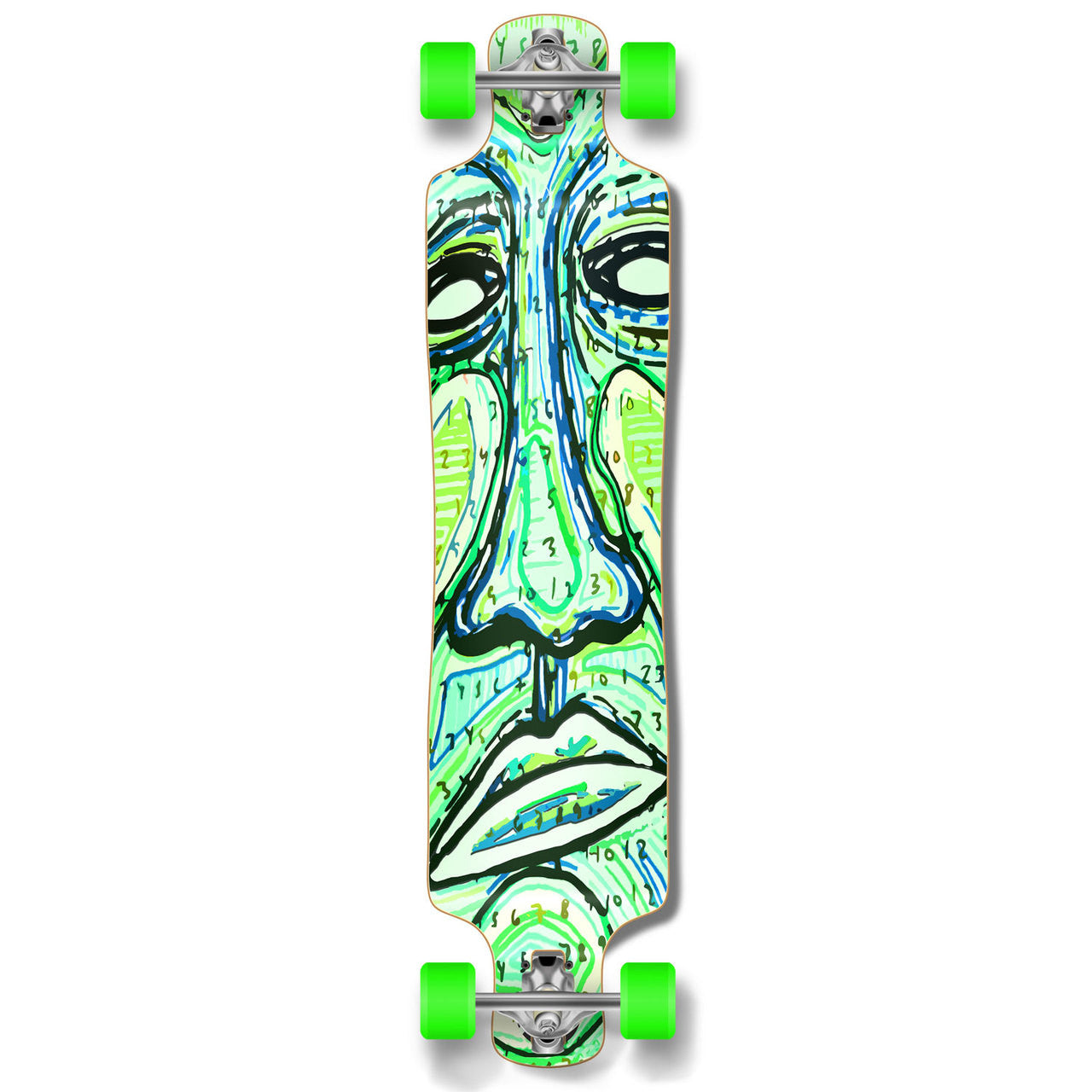 Yocaher Lowrider Longboard Complete - Countdown