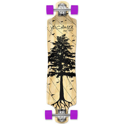 Yocaher Lowrider Longboard Complete - In the Pines : Natural