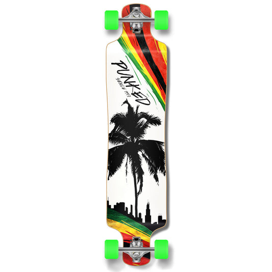 Yocaher Lowrider Longboard Complete - Palm City Rasta