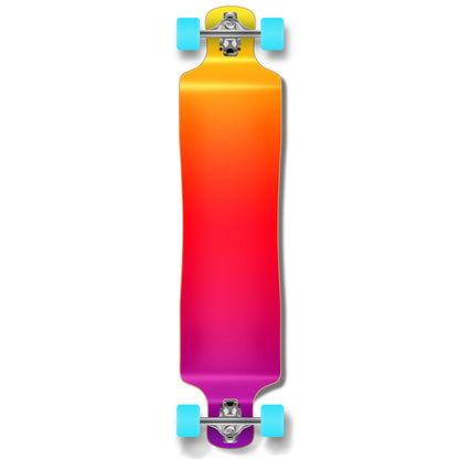 Yocaher Lowrider Longboard Complete - Gradient Pink