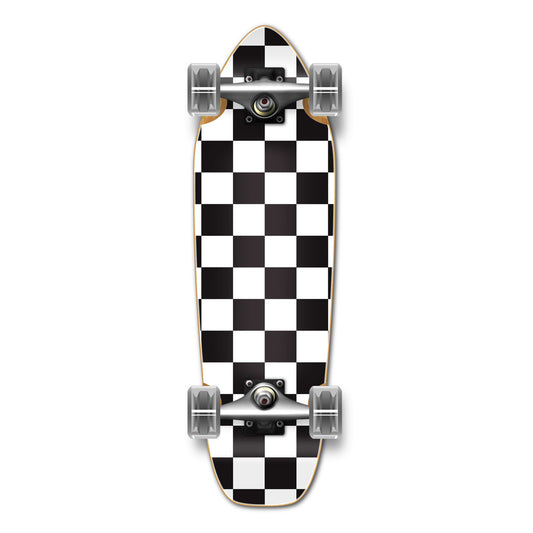 Yocaher Mini Cruiser Complete - Checker White