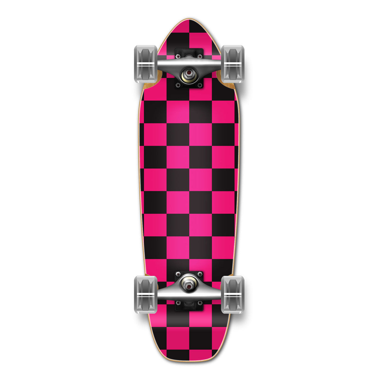 Yocaher Mini Cruiser Complete - Checker Pink