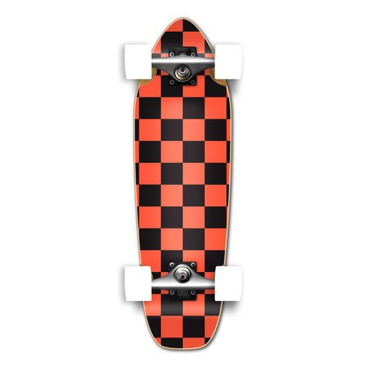 Yocaher Mini Cruiser Complete - Checker Orange