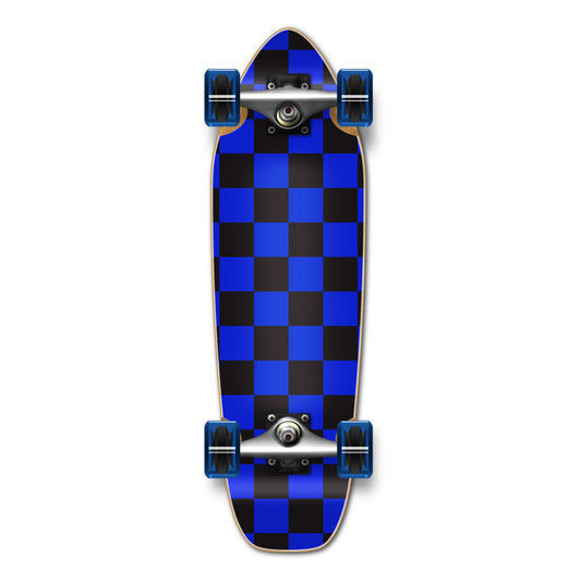 Yocaher Mini Cruiser Complete - Checker Blue