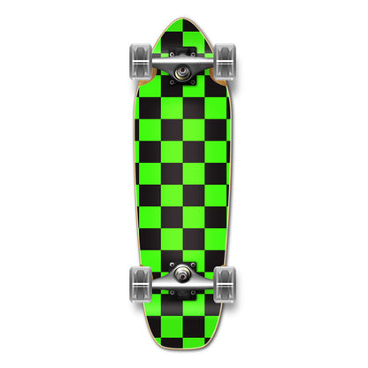 Yocaher Mini Cruiser Complete - Checker Green