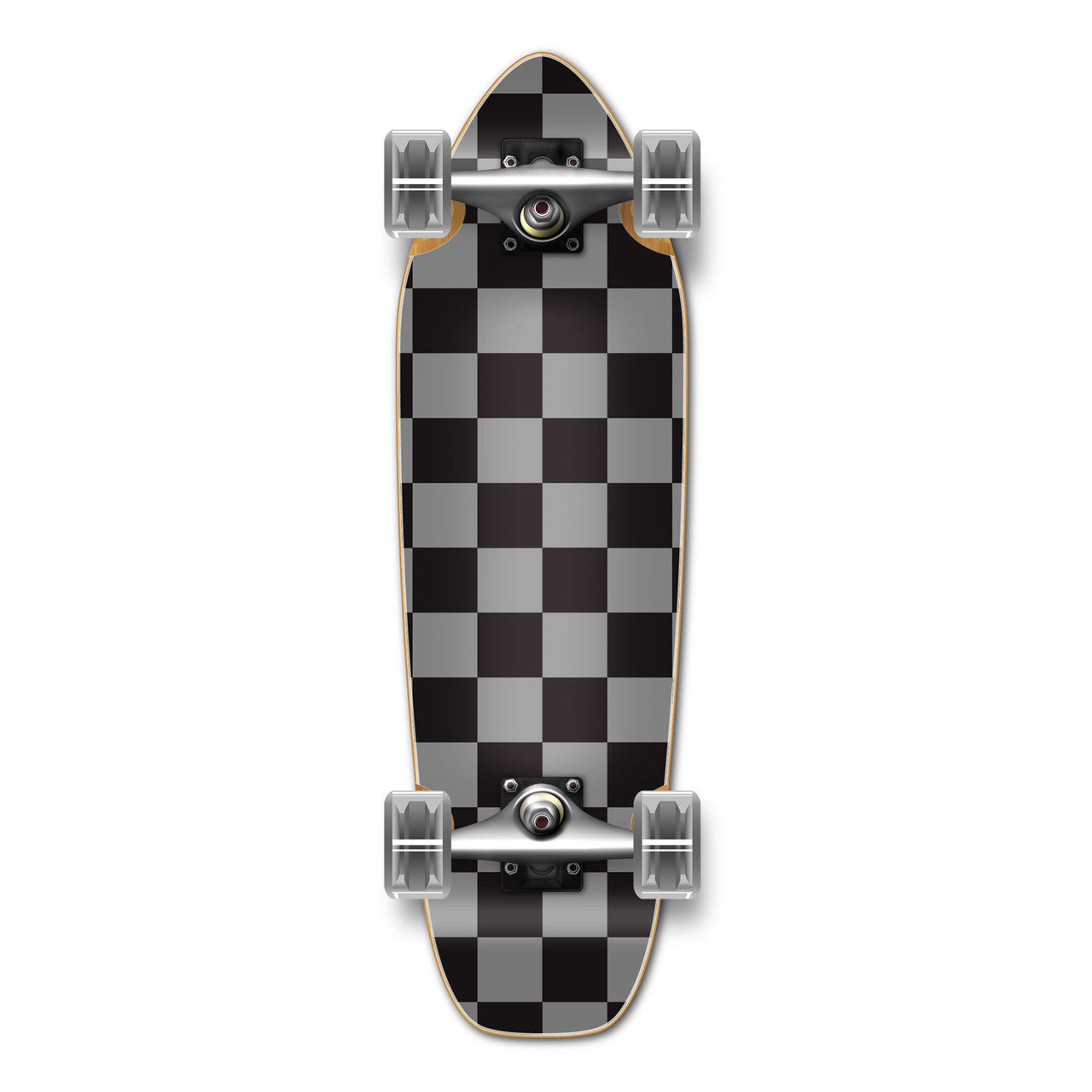 Yocaher Mini Cruiser Complete - Checker Silver