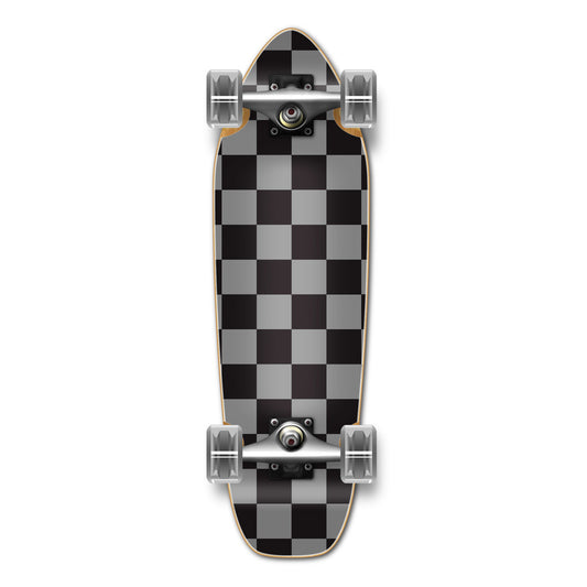 Yocaher Mini Cruiser Complete - Checker Silver