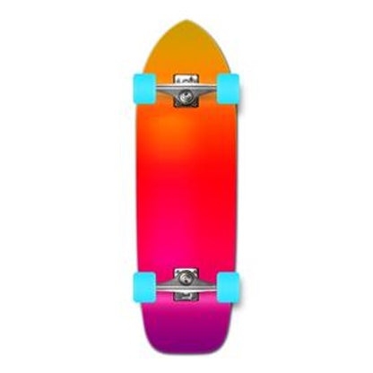 Yocaher Old School Longboard Complete - Gradient Pink