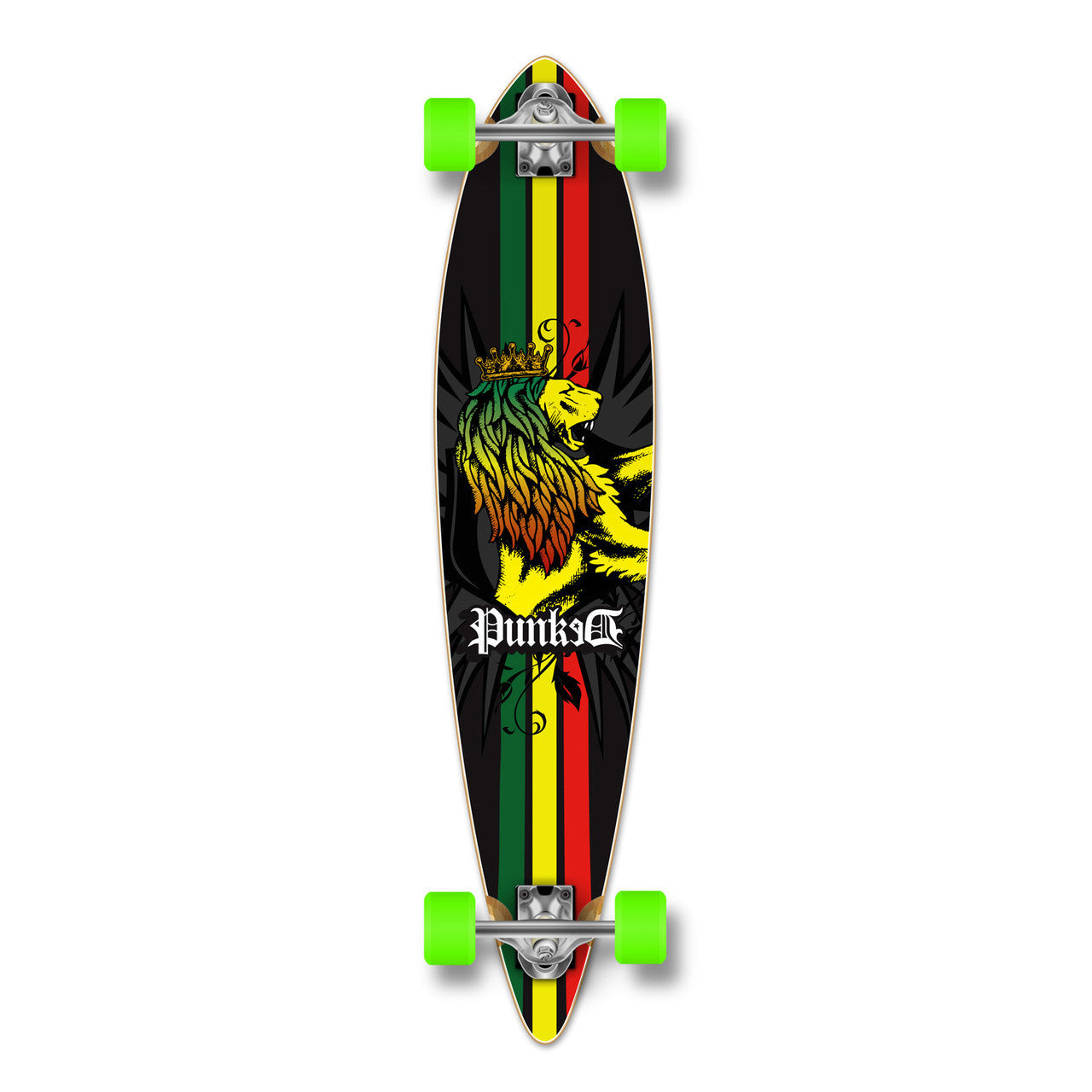 Yocaher Pintail Longboard Complete - Rasta