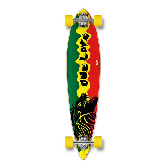 Yocaher Pintail Longboard Complete - Rasta 2