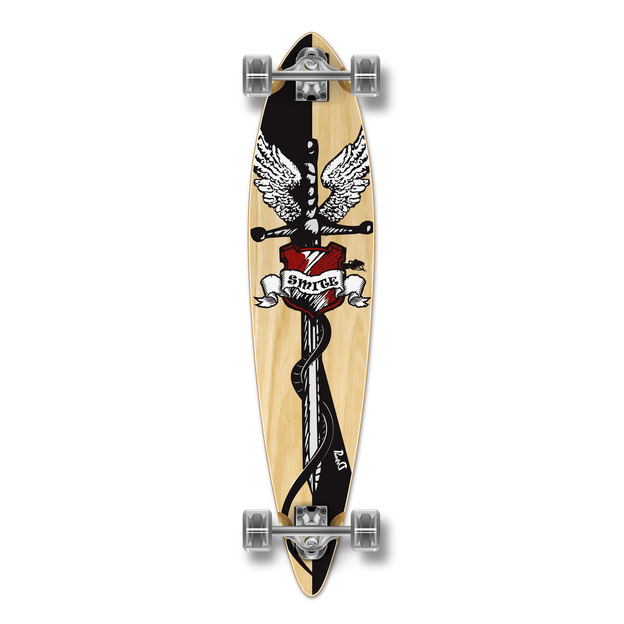 Yocaher Pintail Longboard Complete - Smite