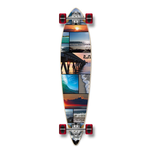 Yocaher Pintail Longboard Complete - Seaside