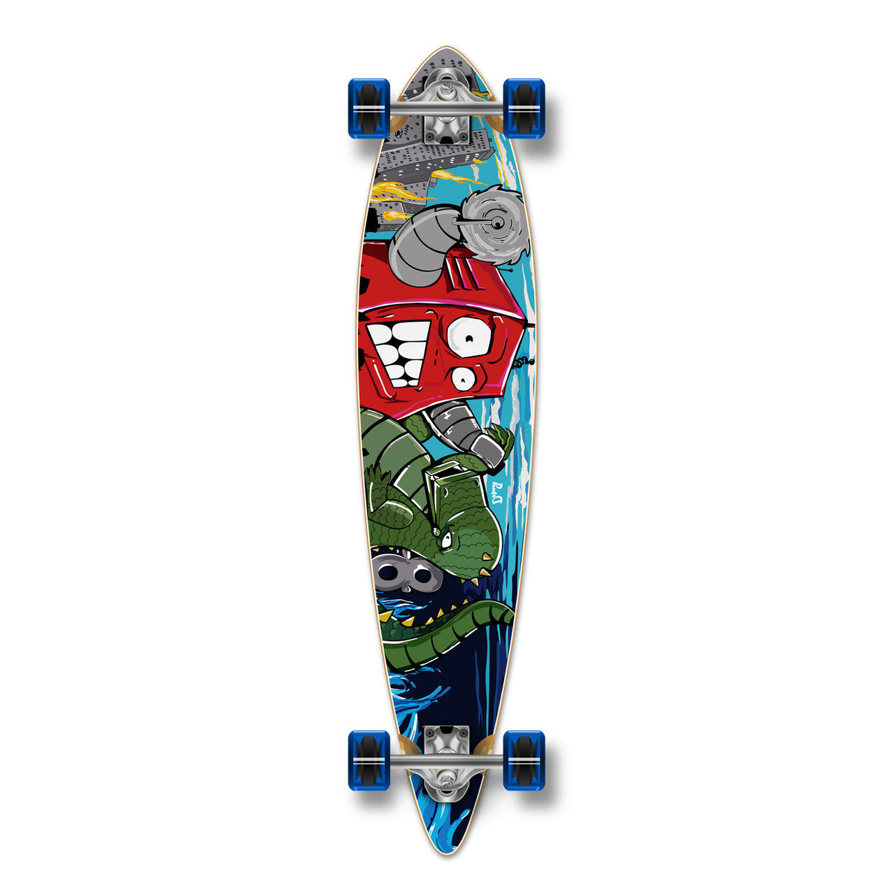 Yocaher Pintail Longboard Complete - Robot