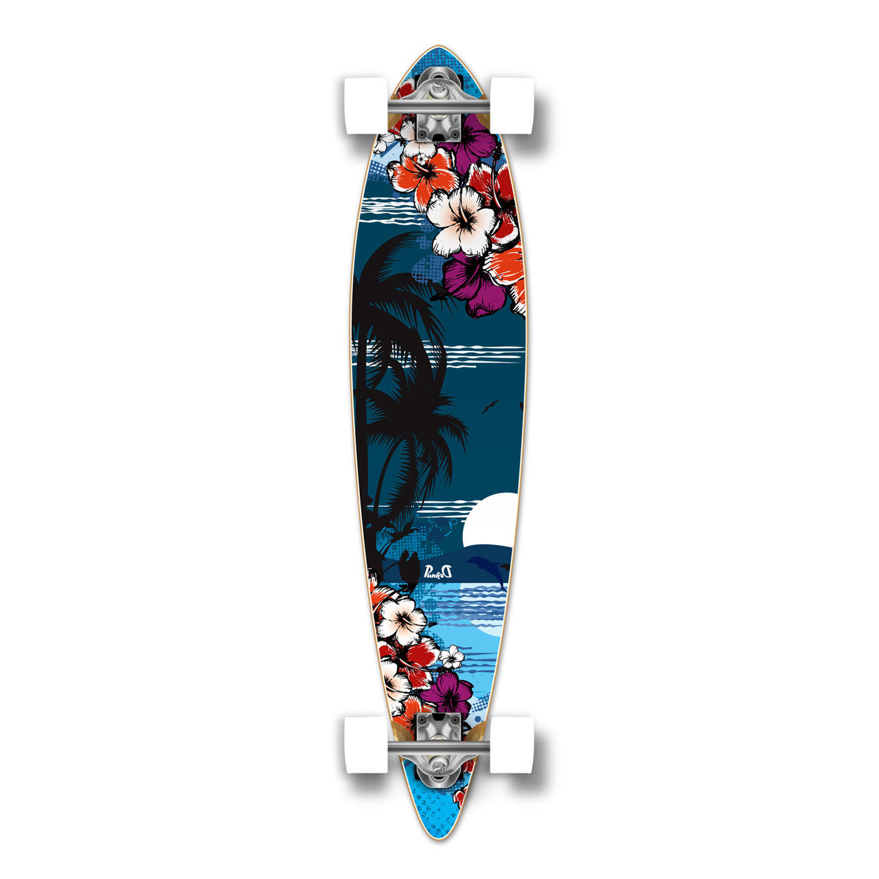 Yocaher Pintail Longboard Complete - Tropical Night