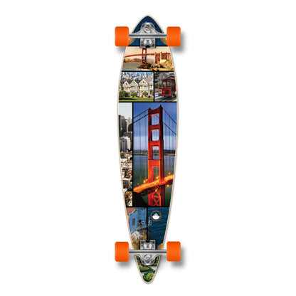 Yocaher Pintail Longboard Complete - San Francisco