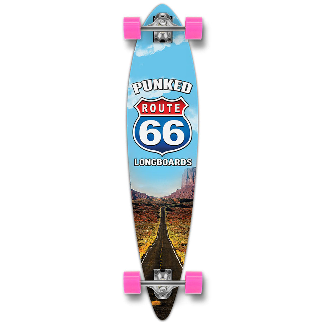 Yocaher Pintail Longboard Complete - Route 66 Series - The Run