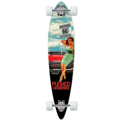 Yocaher Pintail Longboard Complete - Route 66 Series - RTE-66