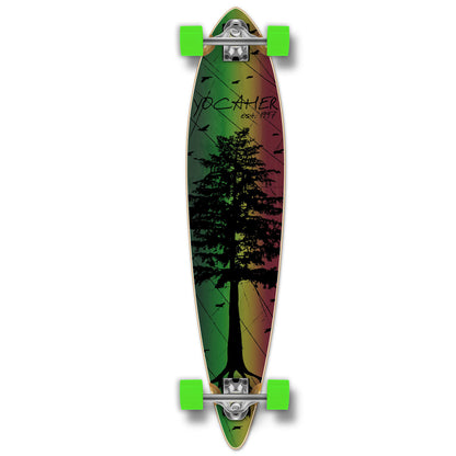 Yocaher Pintail Longboard Complete - In the Pines : Rasta