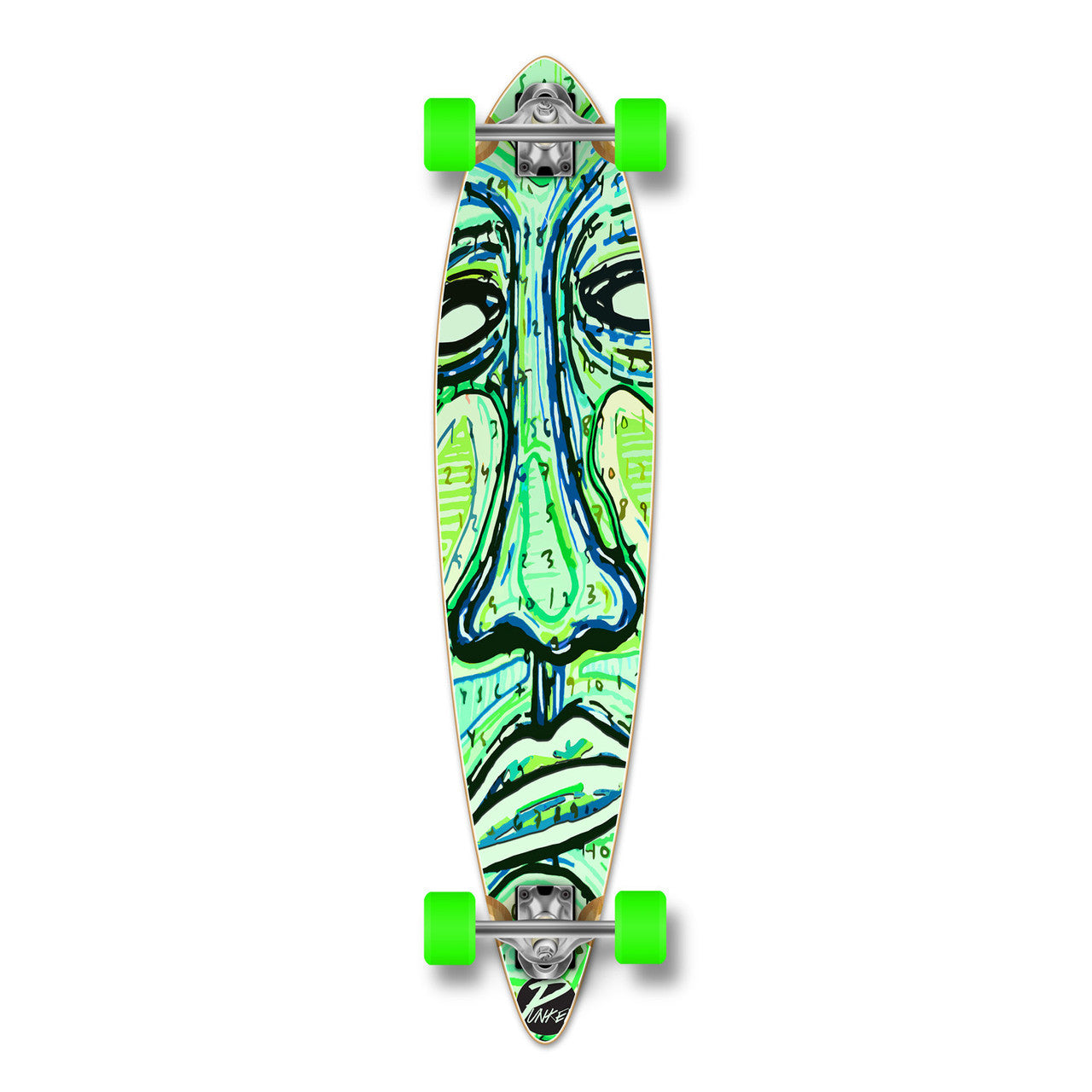 Yocaher Pintail Longboard Complete - Countdown