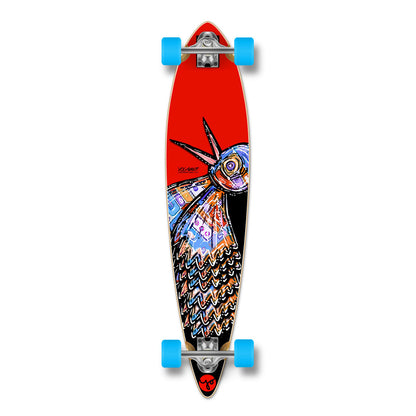 Yocaher Pintail Longboard Complete - The Bird Red