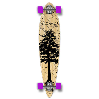 Yocaher Pintail Longboard Complete - In the Pines : Natural