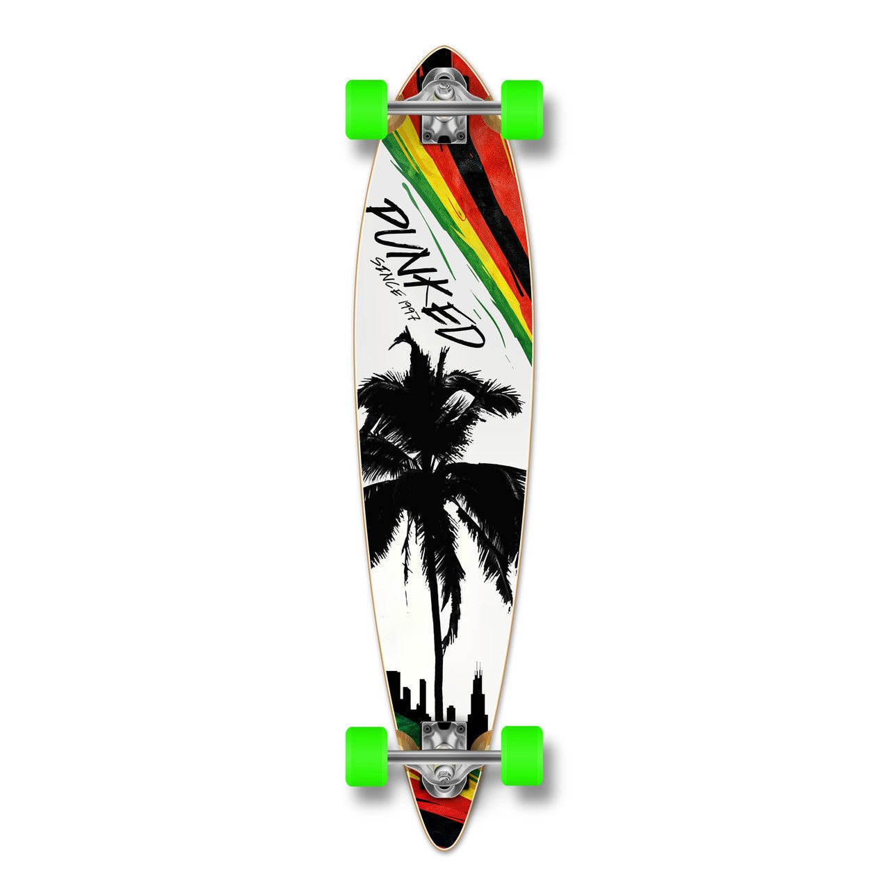 Yocaher Pintail Longboard Complete - Palm City Rasta