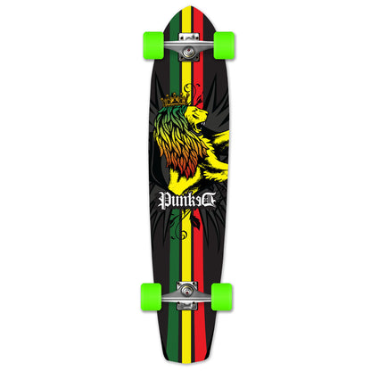 Yocaher Slimkick Longboard Complete - Rasta