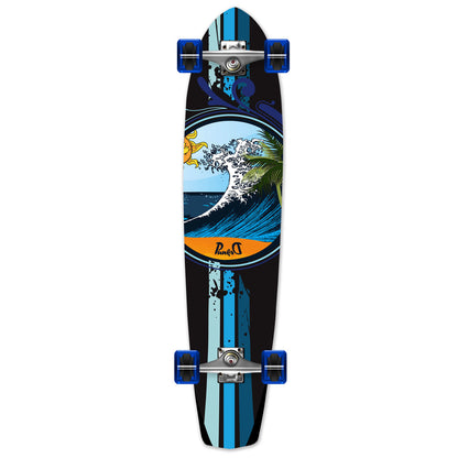 Yocaher Slimkick Longboard Complete - Wave