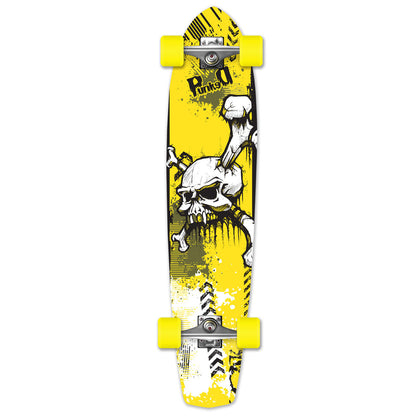 Yocaher Slimkick Longboard Complete - Y skull