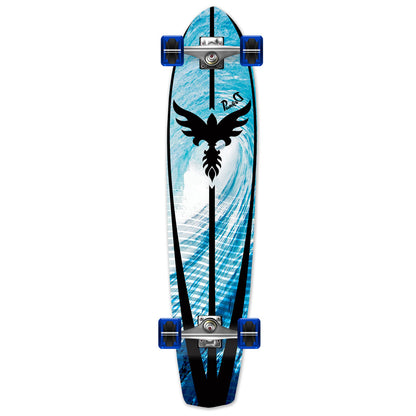 Yocaher Slimkick Longboard Complete - Tsunami