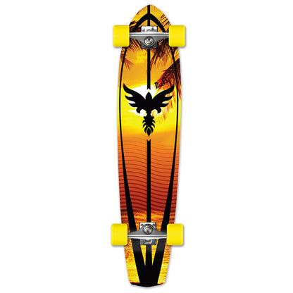 Yocaher Slimkick Longboard Complete - Sunset